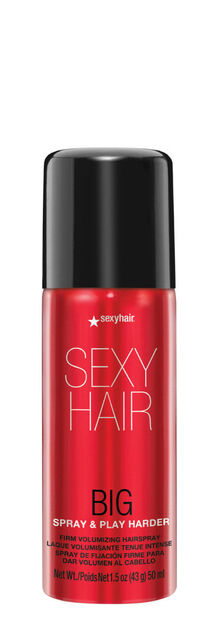 Sexy Hair Big Sexy Hair Spray And Play Harder Firm Volumizing Hairspray Travel Size Sexy Hair Big Sexy Hair Spray And Play Harder Firm Volumizing Hairspray Travel Size
